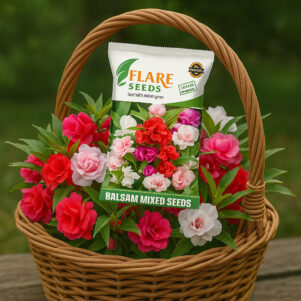 Balsam mix flower seeds beez 100 Seed (100 per packet)