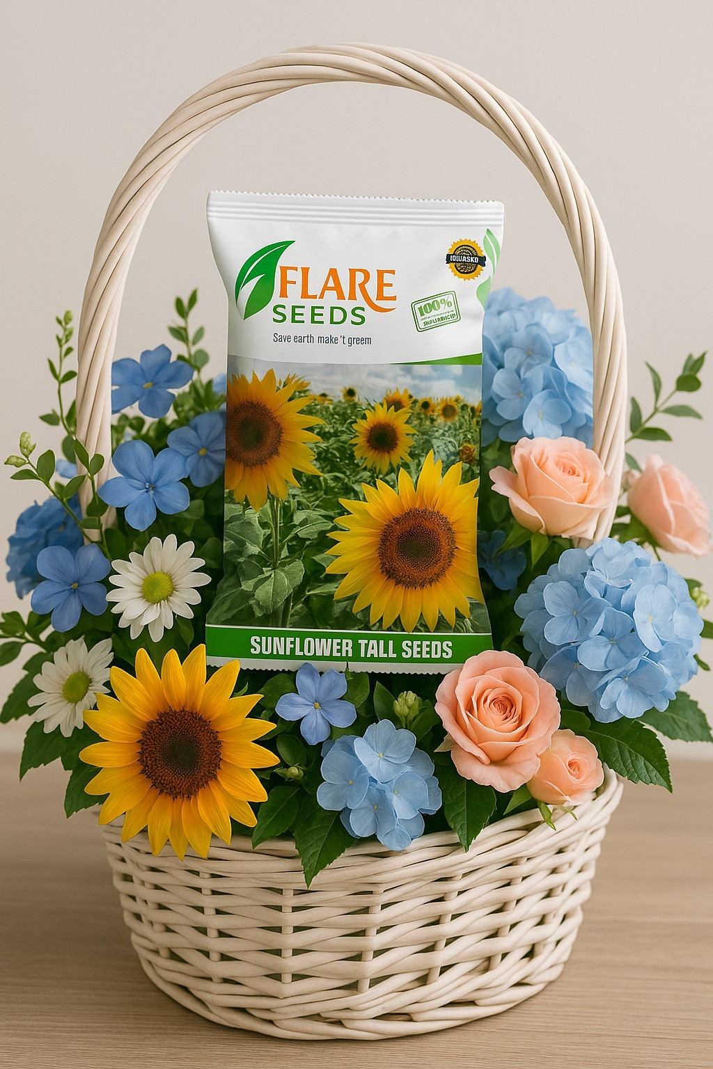 Sunflower Tall Seeds for Planting. Pack of 100 Seeds